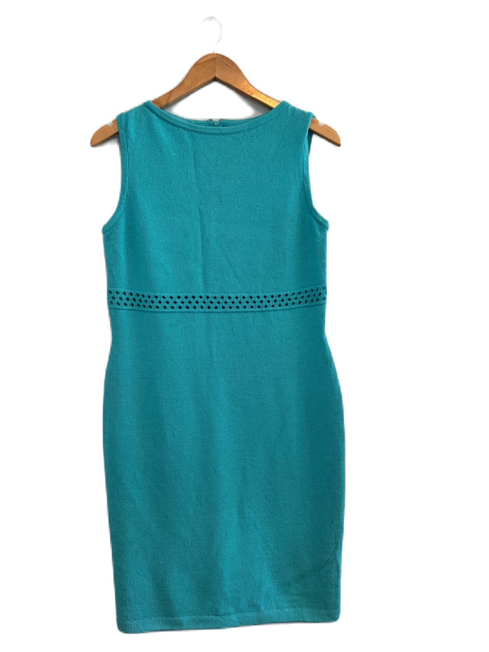 St. John Collection Turquoise Santana Knit Sheath Dress Size 4